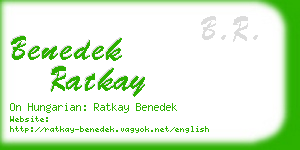 benedek ratkay business card